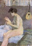 Paul Gauguin Study of a Nude Suzanne Sewing oil on canvas